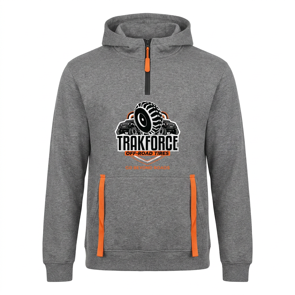 TRAKFORCE Off-Road Hoodie - Gray Melange